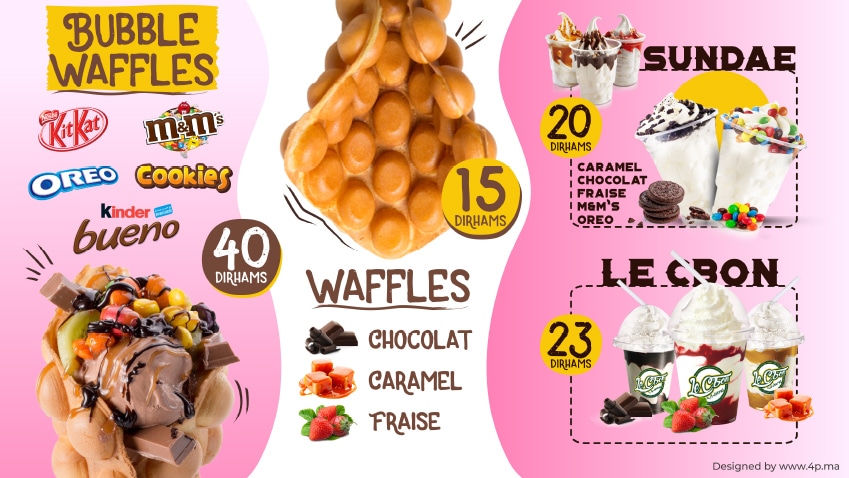 bubble waffle oujda